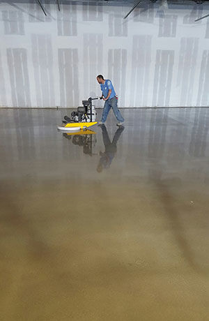 Polished Floor Installing